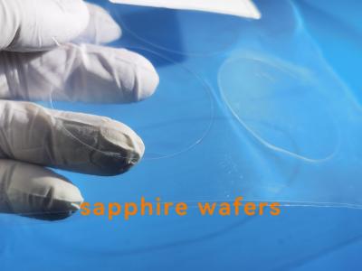 China 100um 170um 200um DSP Sapphire Wafers Ultrathin Thickness 2inch for sale