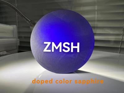 China Synthetischer blauer einzelner Kristall Sapphire Crystal Ruby Als 2O3 zu verkaufen