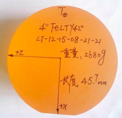 China Diámetro de 4 pulgadas 100 obleas LiTaO3 LiNbO3 Crystal Structure hexagonal del tantalato del litio del milímetro en venta