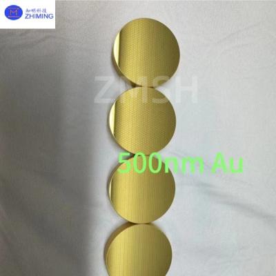 China Si Gold Plated Silicon Wafers 2inch 4inch 6inch 8inch Metal Coating Materials Au for sale