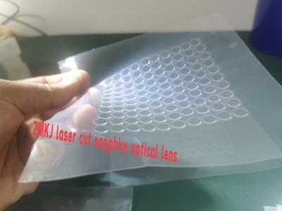 China 0.16mm Thickness Al2O3 Aluminum Oxide Synthetic  Sapphire Glass Window for sale