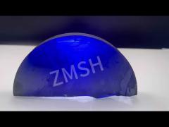 Artificial Colored Gemstones Moissanite SIC Raw Materials Rough Royal Blue Less Bubbles High Gloss