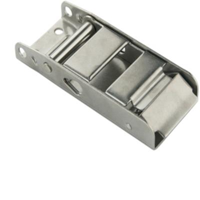 China Cargo Lashing 1'' 304 Stainless Steel Strap Lashing Metal Side Release Overcenter Buckle for sale