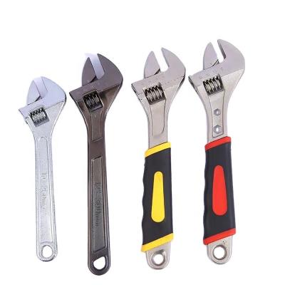 China DIY Tools Wholesale Hardware Tools Wide Opening Super Black Lightweight Adjustable Wrench for sale