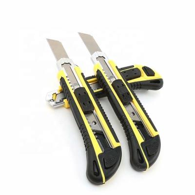 China Economical Custom Plastic Safety Open Mini Box Cutter Knife Modern Slide Design Best for sale