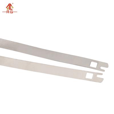 China AG NS002 Logistics Security Seal Metal Strip Seals Customized Metal Seal for sale