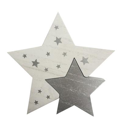 China Europe Wooden Star Blocks Christmas Wooden Home Decor for sale