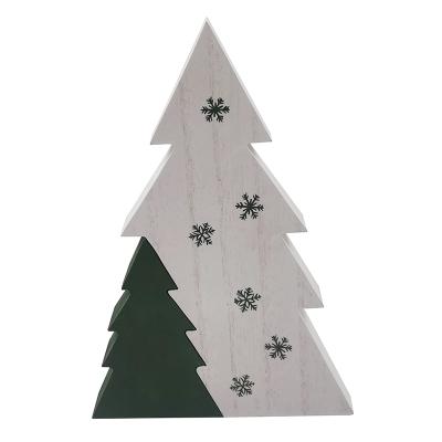 China Europe Christmas Wooden Tree Blocks Wooden Christmas Decoration for sale