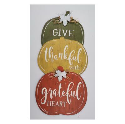 China ALL Fall Home Decor Give Grateful Grateful Wood Decorations For Home for sale