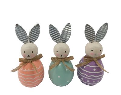 China The other wooden home decor of Easter bunny table decor for sale