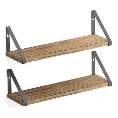 China Easy Assemble Wall Rack Small Wooden Rack Metal Shelf Metal Hanging Seasoning Seasoning Shelves for sale