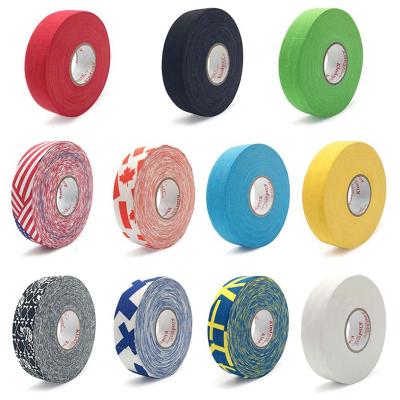 China Cloth Hockey Tape Sports Safety Football Volleyball Basketball Shin Guards Tape Knee Pads Elbow Golf Tape Hockeytapes for sale