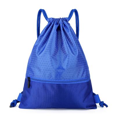 China Waterproof Unisex Tote Gym Duffle Bag School Sport Pack W Nylon Shoulder Straps Splice Drawstring Backpack Strap Bag for sale