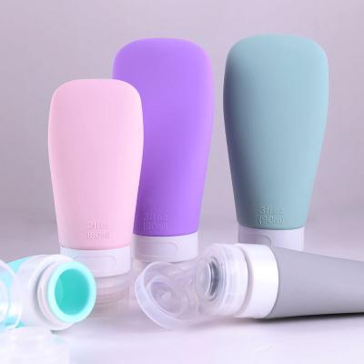 China Personal Care Travel Bottles, Refillable Leakproof Silicone Diffuser Containers, Squeezable Travel Tube Sets Cosmetic Toiletry Bottles 60ml for sale