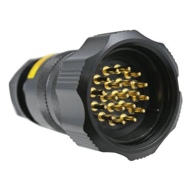 China Integrated Power 19 Pin Socapex Cable Connector Male IP66 for sale