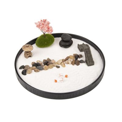 China Japan Tree DIY Sakura Zen Garden Rake Indoor Miniature Zen Garden Wholesale Mini Mini Kit for Office Decor for sale