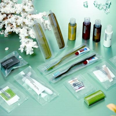 China Home Hotel Spa Disposable Polybag Hotel Room Amenities Traveling Packing Set for sale