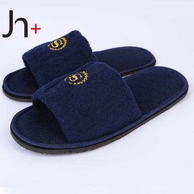 China Disposable Guest Room Slipper Cloth Towel Slipper Home Hotel Spa Hotel Towel Moving Open Toe for sale