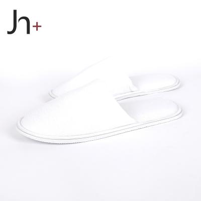 China Whole joint factory price poly version hotel airline sale velor end toe home moving disposable slipper for hotel rooms for sale