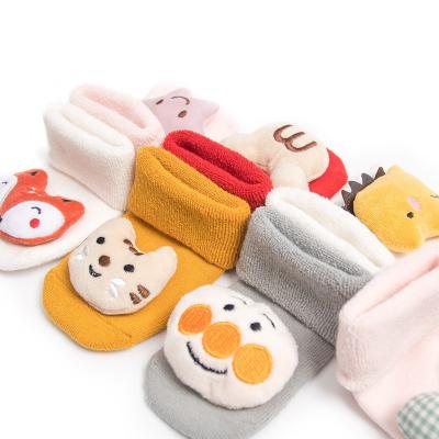 China Autumn and winter pure QUICK-DRY cotton and cotton lovely baby doll winter loose mouth wholesale thick and warm velvet full socks for sale