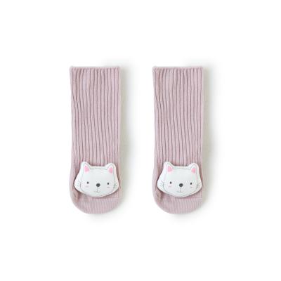 China Wholesale Breathable Baby Stockings Baby Combed Cotton Spring And Autumn Children's Tube Top Socks Floral Loose Mouth Newborn Socks for sale