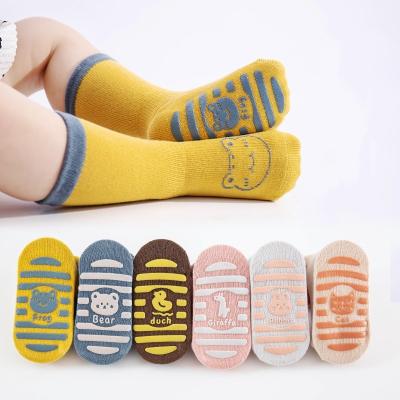 China 2023 QUICK DRY spring and anti slip grip cotton floor socks summer anti floor socks indoor soft baby toddler kids socks for sale