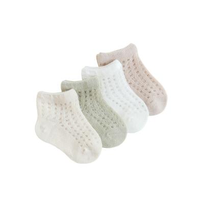 China New Wholesale Summer Breathable Children's Ultra-thin Baby Socks Mesh Combed Cotton Boys Girls Boneless Baby Socks for sale