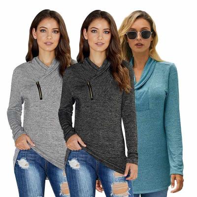 China The Other Other New Design Fashion Casual Long Sleeve Hood Neck Zipper Hoodie Women for sale