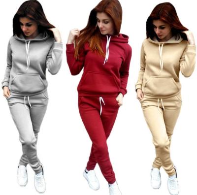 China 2021 Custom Logo Printed Solid Color Womens Hoodie Breathable Deep Striped Thermal Sweatshirts Women Tops And Short Sets 2 Pieces Outfit for sale