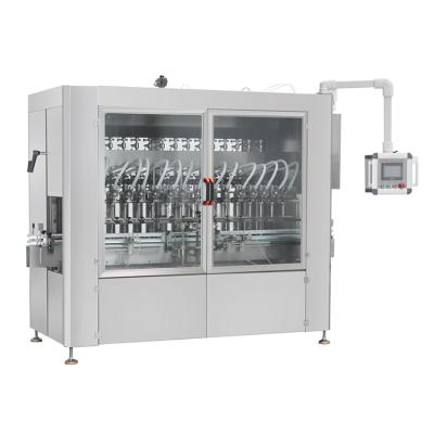 China Durable Using YG-10A Automatic 10-head Servo Piston Price Lube Engine Oil Filling Machine With Capping Labelling Machine Te koop