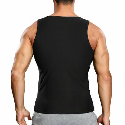 China Wholesale Men's Sports Workout Fitness Neoprene Heat Trapping Zipper Sweat Sauna Vest Suit for sale