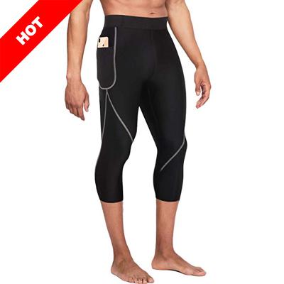 China QUICK DRY slim fit men's pants sauna sweat comfortable exercise fitness workout neoprene pants for men for sale