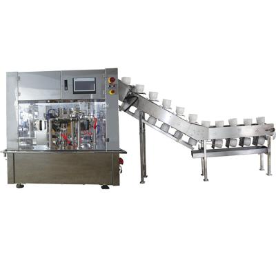 China Food Stand Up Horizontal Premade Zipper Doypack Pouch Milk Packing Machine Production Line for sale