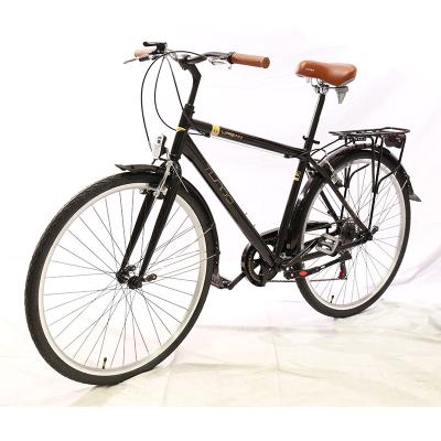 China Hot Selling Steel Men Women City Bikes 2022 Heat Treated Aluminum Frame Ladies CTY 700C SHIMANO 7 Speed ​​Adult Citybikes for sale