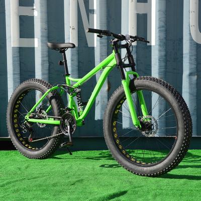 China Ride Moujntain FINESTARRY Bicycle Bikes 26 Inch Mountain Bikes MTB Snow Tires Carbon Steel Fat Tire Bike Dual Disc Brakes for sale