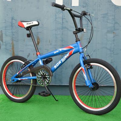 China Street High Quality 20 Inch Double V Brakes Carbon Steel Frame Bikes Small BMX Bike Cheap Small Tire Bicycle Sale for sale