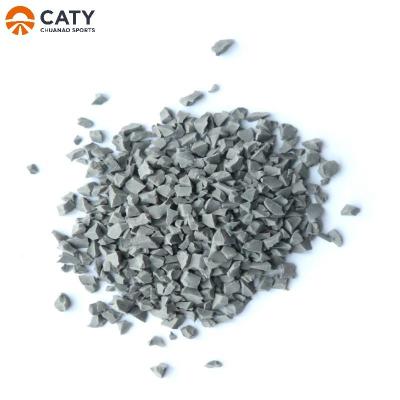 China Mulch de caucho de vertido húmedo gris duradero, partículas de caucho EPDM resistentes a los golpes en venta