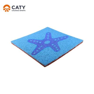 China azules azules de caucho para el patio de seguridad para niños en venta