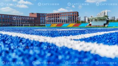 中国 Blue EPDM Rubber Granules Weather Resistance Good Shock Absorption for Running Track 販売のため