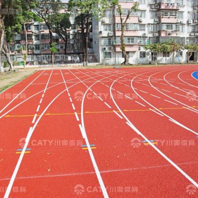 Cina IAAF approvato pista di corsa in gomma prefabbricata piste di tartano pista atletica per luoghi sportivi professionali in vendita