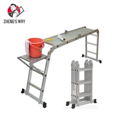 China Folding Ladders Customized Multi Purpose A Type Of Use Straight Aluminum Ladder Indoor And Outdoor Escaleras for sale