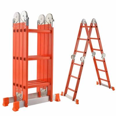 China Folding Ladders Multifunctional Platform Ladder Escada Aluminio Multiproposito Precio De Fabrica Directo Aluminum Adjustable Safety Ladder for sale