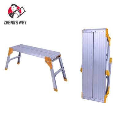 China Aluminum Folding Ladders Car Wash Folding Platform Ladder AOYI Ladder for sale