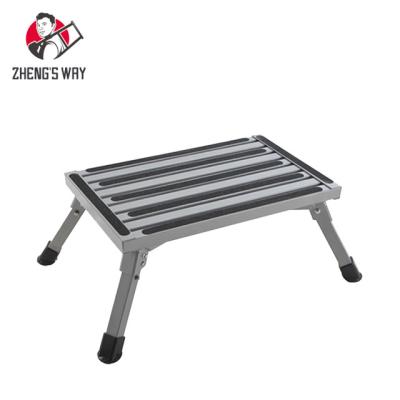 China Folding ladders outdoor lightweight folding platform en14183 rv step stool for sale