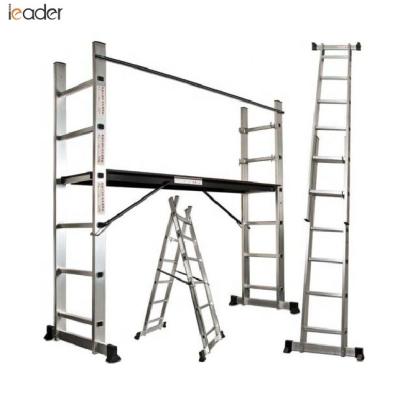 China Folding Ladders Safety Mini Aluminum Mobile Scaffold Tower Universal Ladder With Platform AOYI for sale