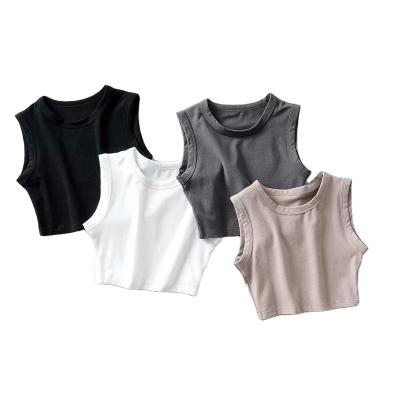 China YG21040 Antibacterial Wholesale Training Workout Fitness Sports Gym Clothing Empty Tank Tops Yoga Crop Top for sale