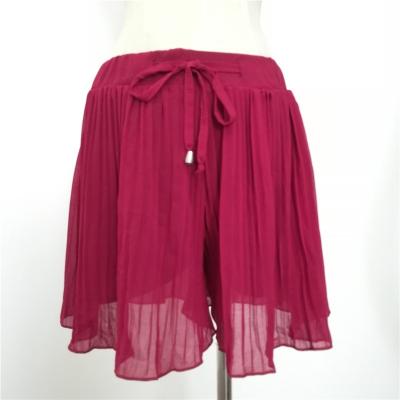 China Sustainable Women High Waist Pleated A Line Skirts for sale