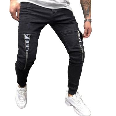 China New Arrival OEM Cheap Mens Breathable Denim Ripped Jeans Slim Fit Ripped Distressed Skinny Mens Jeans for sale