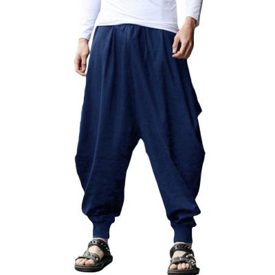 China New Retro Cool Spring Summer Men'S Pants Breathable Pants Harem Pants Mens Trousers Mens Loose Trousers for sale