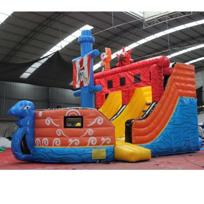 China New Cheap Inflatable Jumping Castle Bounce House Bouncer Slide Explosion City Park PVC Large Inflatable Castle Playground Large for sale